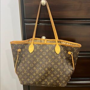 Louis Vuitton Brown and Tan Monogram Tote